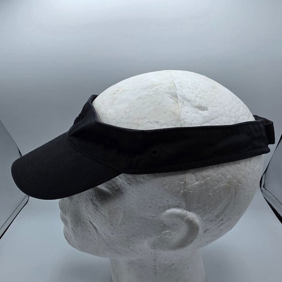 Vintage Nike Black Adjustable Mens Visor Hat Sportswear Classic Retro Dad Cap - Picture 2 of 7